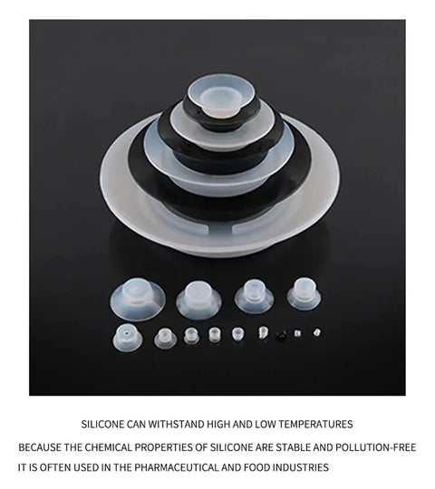 PA PFG Series Industrial Pneumatic Suction Cup Manipulator Accessory Rubber Chuck Gripper For Vacuum Lifting Automation With Pa 35s Design and Reliable Performance, various silicone suction cups stacked.