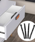 Lock In That Smooth Storage With Twelve Inch Bottom Mount Drawer Slides Heavy Duty Metal Sliding Rail Pair For Quiet Gliding Operation And Pro Level Install showcasing a drawer partially open with metal rails.
