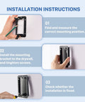 Installation instructions for 22 Pack Single Gang Drywall Wall Plate Low Voltage Multipurpose Mounting Bracket Kit Black