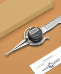 Handy Digital Inside Caliper Gauge For Woodworking 0.5 To 7 Inch Range With Metric Fraction Decimal Readings Alloy Jaws Digital Display With Hold Function Pro Grade Inside Measuring Tool, with instruction card