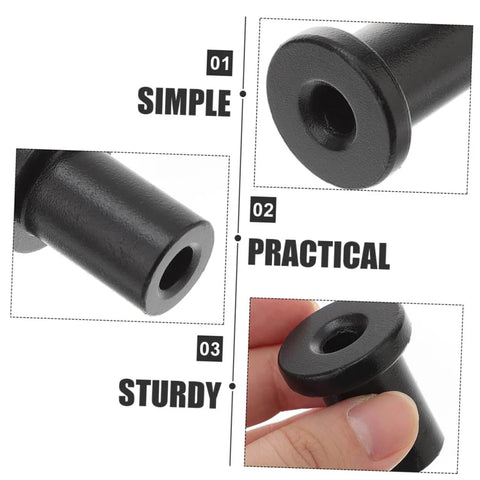 Sliding Barn Door Track Spacers And Connectors For Easy, No Fuss Installation Durable Carbon Steel Stoppers, close-up view
