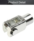 Two Pack Air Cylinder Rod Clevis End Y Connector 52mm Length M10x1.25 Female Thread Iron Heavy Duty Joint For Pneumatic Cylinders Linkage Easy Install And Durable Performance, silver