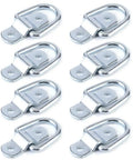 Heavy Duty 1000kg Tie Down D Ring Load Anchor Set For Trucks Trailers And Boats with forged iron D rings displayed in 8 pieces