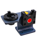 Straight Up Heavy Duty BT50 Spindle Clamping Bracket For CNC Milling Machines, steel bracket with durable finish, precision tool mounting.