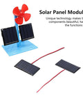 2 Pack Small Solar Panel Modules 5V Micro Polysilicon Glue On Panels 0.3W with red blades for Low Power Electrical Appliances