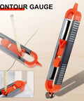 Killer Precision Metal Contour Gauge Scribe Tool With A Tight Lock Mechanism And Twin Pencils for precise tracing on uneven edges.