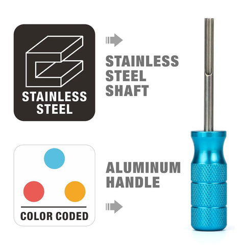 Deutsch Terminal Extraction Tool Kit DT Series with stainless steel shaft and aluminum handle