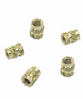 100 Pcs M3 Brass Heat Set Threaded Inserts For 3D Printing M3x5.7x4.6 Size Knurled Nuts With Hardcore Hardness, Corrosion Resistant Finish