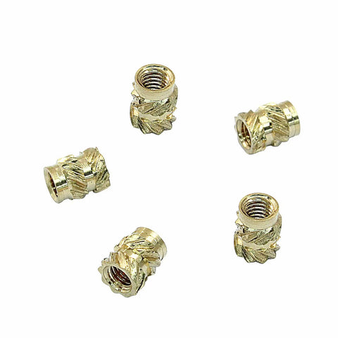 100 Pcs M3 Brass Heat Set Threaded Inserts For 3D Printing M3x5.7x4.6 Size Knurled Nuts With Hardcore Hardness, Corrosion Resistant Finish