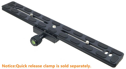 Universal 300mm Lengthened Quick Release Plate Slide Rail With D Ring Screw For Tripod Ball Head DSLR Camera Arca Swiss Compatible
