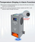 40W Diode Laser Module with Air Assist for Engraving and Cutting, featuring boss grade power, temperature display, and alarm