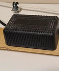 Wooden board supported by Z Mounting Bracket 1x1x1 Inch 0.063 Inch Thick Cross Section 5052-H32 Aluminum, 48 Inch Long.
