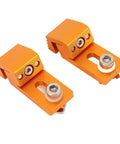 Sturdy Aluminum Tiger Claw Clamps Set Of 2 For CNC 3018 Pro Ultra Machine, orange anodized side clamps
