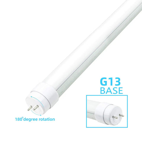 F15T8 LED Replacement Tube Light 18 Inch 7W 840lm 5000K Daylight Dope 180 Degree Rotatable Pins Frosted Cover
