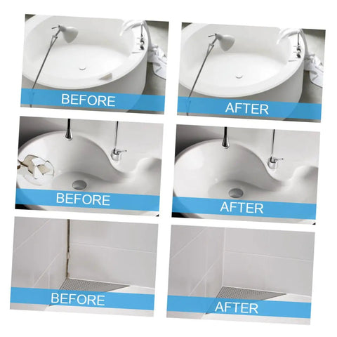 Before and after using Two Piece Quick Drying Tile Repair Epoxy Kit 100g Ceramic Tile Paste With Dual Component Cure Agent For Porcelain Cracks.
