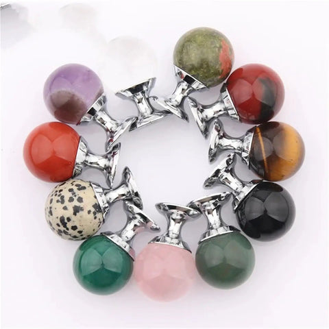 Slick Crystal Sphere Drawer Knobs Plus Heavy Duty Cabinet Grips For Smooth Operation Kitchen Cabinets And Closet Pulls Top Shelf Nifty Hardware Set Of Two in a variety of colors with chrome bases.