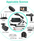 Adjustable DC Power Supply 3V To 24V 3A 72W With LCD Display AC Input 100 To 240V Includes 14 Tips Polarity Converter and splitter