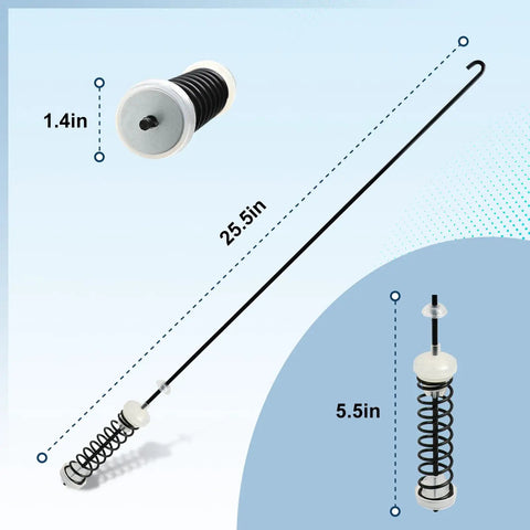 Durable Washer Suspension Rod Kit Replacement For Whirlpool Kenmore Amana Maytag Crosley Inglis, rod dimensions included