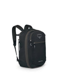 Daylite Expandable 26 Plus 6 Travel Pack Black Lightweight Durable Daypack angled view with front zippers