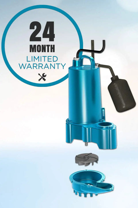 Heavy Duty Submersible Sump Pump To Kick Basement Flooding To The Curb Three Quarter Horsepower with float switch and warranty