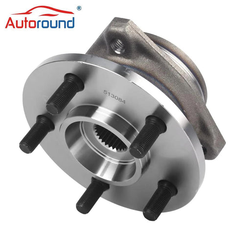 Front Wheel Hub And Bearing Assembly Two Piece For Five Lug Jeep Cherokee Wrangler Grand Cherokee TJ Comanche Wagoneer Fits 1989 To 1999 Models With Durable Bearings And Easy Install For A Smooth Ride