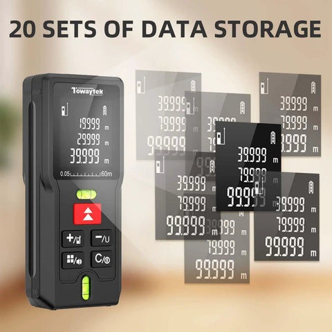 Professional Grade Laser Distance Meter Features Spot On Millimeter Precision And A Snappy One Ninety Six Foot Range For Effortless Room Layouts And No Sweat DIY Home Improvement Tasks