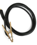 Heavy Duty 260A Die Cast Brass Ground Clamp With Thick 3 Meter Cable For MIG Arc Welding On Shipyard Steel And Oil Rigs Without Overheating, detailed view of clamp and cable.