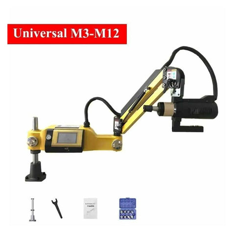 Electric CNC Tapping Machine 600W For M2 To M12, Vertical Universal Type With Chucks, 220V Power Tool, adjustable setup