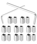 18-Piece Refrigerator Door Handle Screw Kit Stainless Steel Replacement Set For Easy No-Fuss DIY Fixes, Corrosion-Resistant Fridge Handle Screws, Fits Common Door Handles W11366418, with 18 screws and hex keys