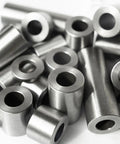 Built Tough Mild Steel Spacer One Inch Outer Diameter Round Standoff Bushing Unthreaded Plain Finish Inside Diameter One Half Inch Fits Half Inch Bolts Or M12 Half Inch Long Five Pack For Durable Metalwork And DIY Hardware Projects, mild steel spacers