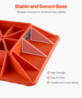 VEVOR High Lift Jack Base And Handle Keeper 11.6 Inch Off Road Support Stand with triangular structure for stability.
