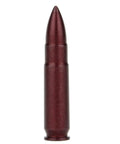 Single red Pro Grade Aluminum Snap Caps For 300 AAC Blackout Rifle Training with inert design and durable finish.