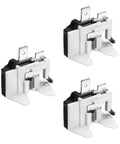 Three Pack Refrigerator Overload Protectors One Quarter Horsepower Thermal Overload Switches for Freezer Compressors