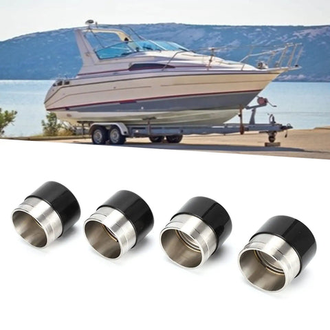 Stainless Steel Boat Trailer Hub Bearing Kit For 4 And 5 Bolt Hubs with boat on trailer in background