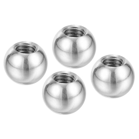 M5x10mm Ball Nuts Knob Set 4 Pack Stainless Steel 304 Female Thread Round Blind Hole Screw Caps Silver Great For Lighting Rigs