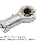 2 Pcs 304 Stainless Steel Rod End Bearing PHSB5 5/16 X 5/16-24 Female Right Threaded High Load Rating Easy Install Low Noise High Speed For Precision Machinery And Industrial Applications on white background