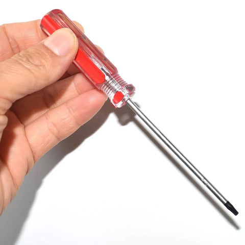 Kick Butt T9 Torx Security Screwdriver Two Pack Set With Snap Tight Magnetic Bit And Contoured Grip Handle, 5.3 inch steel shaft.