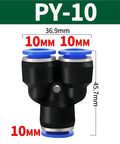 Push To Connect Fittings Kit For Hoses 20 100 500 Pieces Y And W Shaped Air Water And Oil Quick Connectors Set With PY 10 Code