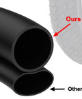 Beefed Up 12.5x2.25 Tire And Inner Tube Set For Scooters And Electric Bikes showing thick inner tube comparison