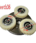 36T Nylon Gear For Bafang G062 Hub Motor, 58mm and 47.8mm nylon gear dimensions, plastic rear hub replacement for 48V fat tire eBike.