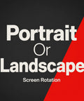 Killer 43 Inch UHD Display Panel Hits Hard With Solid HDMI And Ethernet Connectivity Boasting Rs232C Support For Seamless Integration Into Your Sick Workstation Setup Guaranteed Performance, showing screen rotation options.