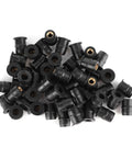 M5 Rubber Sealing Nuts For Windscreen Fairing Fasteners Crush Vibration And Deliver A Smoother Ride Universal Fit for Motorcycles and ATVs, black rubber