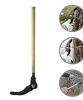 Heavy Duty Fence Wire Tightener Tool Barbed Wire Tensioner for Garden and Farm Fences, shown with use in tightening images.