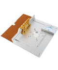 Heavy Duty Aluminum Router Table Insert Plate Set For Woodworking Benches Durable Milling Flip Board Trimming Tool engraving showing precise measurements.