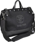 Deluxe 16 Inch Canvas Tool Bag With 13 Pockets And Detachable Shoulder Strap Large Heavy Duty Organizer For Tools Moisture Resistant Bottom