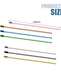 50 Pcs 4 Inch Ball Beads Chain With Connectors For DIY Hanging Decoration and Craft Projects Dog Tag Keychains Gold Finish