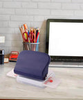 Beast 6 Hole Paper Punch Handheld Portable Puncher For A4 A5 B5 Notebooks And Planners, punch through up to five sheets, compact blue model