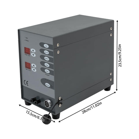 110V Pulse Arc Jewelry Welder Kit For DIY Repairs 100W Spot Weld Machine with LCD screen and aluminum body
