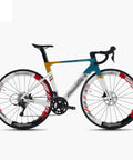 Ultralight Full Carbon Fiber Road Bike With Thru Axle Electronic Shifting And Hydraulic Disc Brakes Drop Bars Size 50 For Men And Women