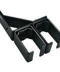 Six Foot Heavy Duty Bypass Barn Door Hardware Kit For Exterior Doors, black metal wall mount bracket
